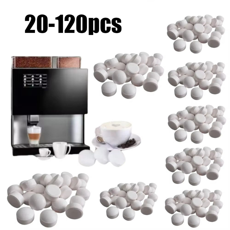 Essential Tablet Accessories - 20/40/80/100/120pcs Coffee Machine Cleaning Tablet Effervescent