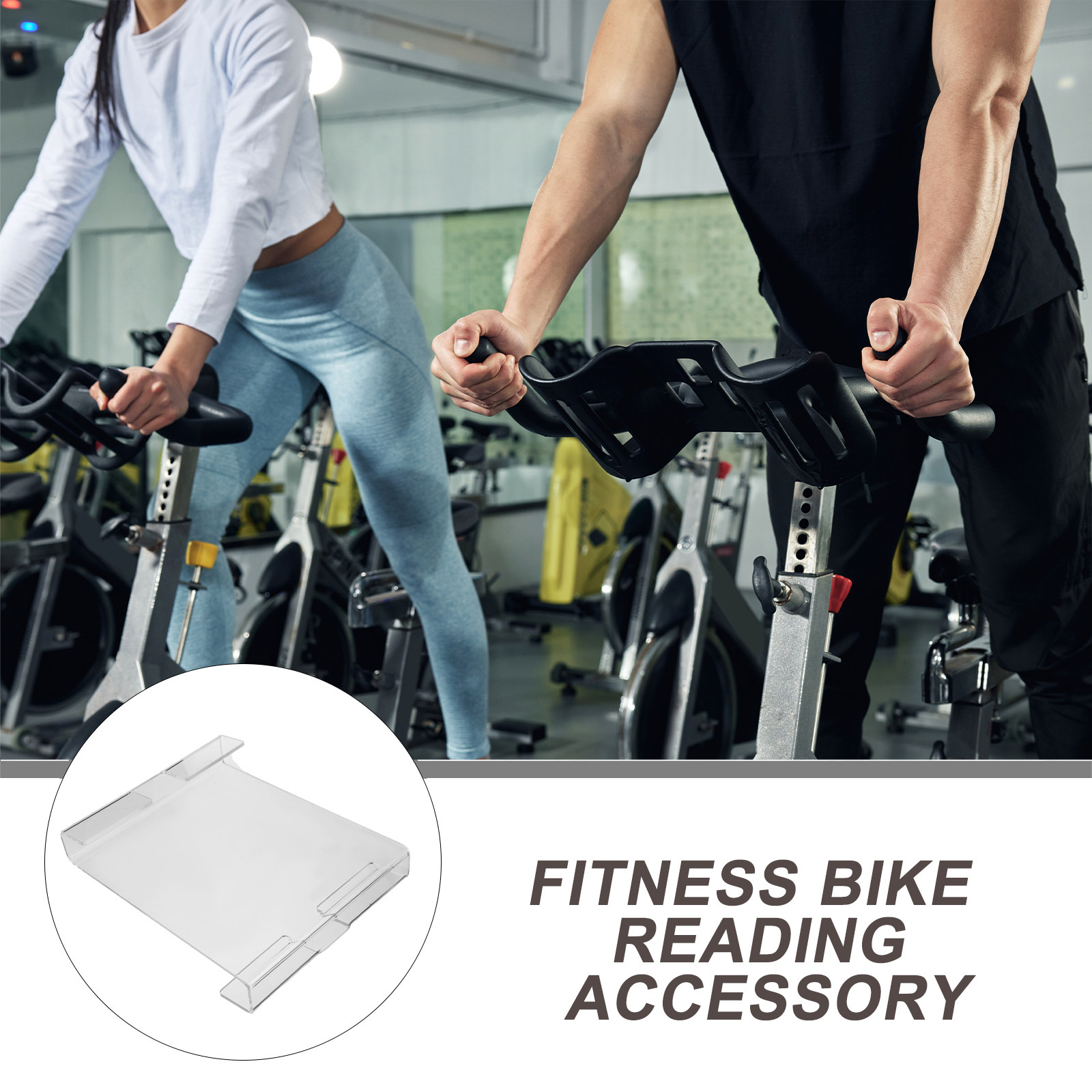 Tablet Reading Accessories - Acrylic Stationary Bike Phone Holder Tablet