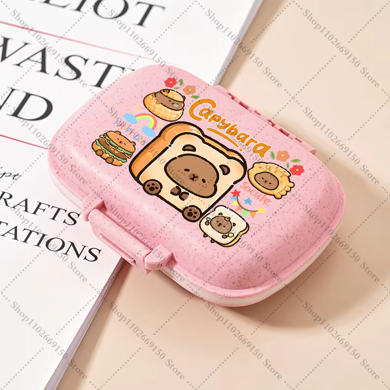 Tablet Accessories Gifts - Capybara Kids Portable Pill Storage Box