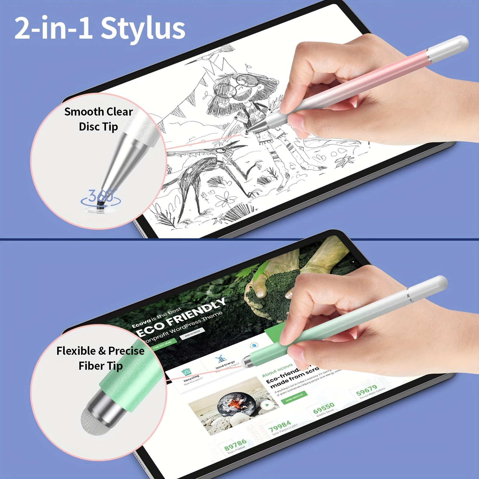 2 in 1 Universal Stylus Pen fo - đánh giá và giá Drawing Tablet Pen Accessories