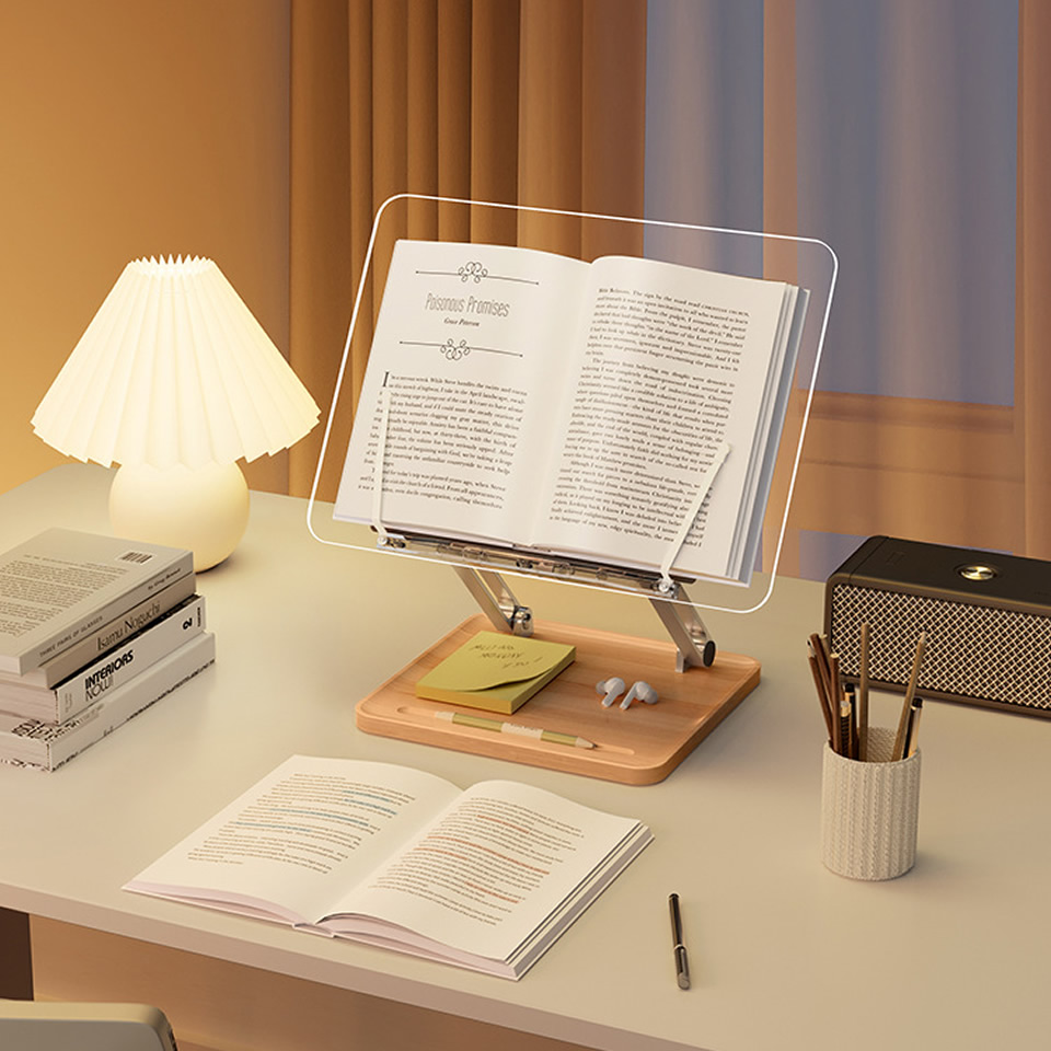Wooden Reading Stand with ligh - đánh giá và giá Essential Tablet Accessories