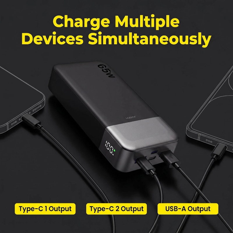 JUOVI 20000mAh Power Bank 65W  - đánh giá và giá Iphone Tablet Accessories