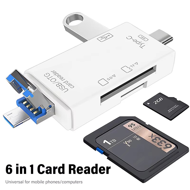 USB 3.0 Card Reader 6 in 1 OTG - đánh giá và giá Tablet Reading Accessories