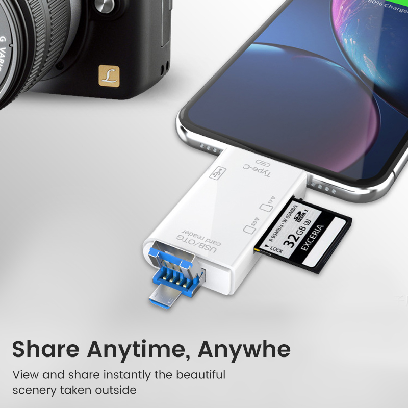 USB 3.0 Card Reader 6 in 1 OTG - đánh giá và giá Tablet Reading Accessories