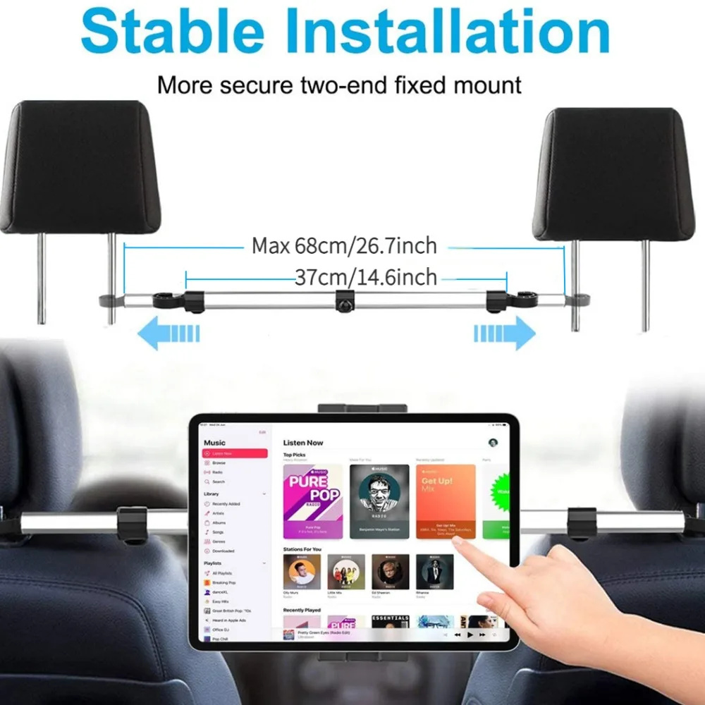 13'' Car Headrest Tablet Mount - đánh giá và giá Tablet Reading Accessories
